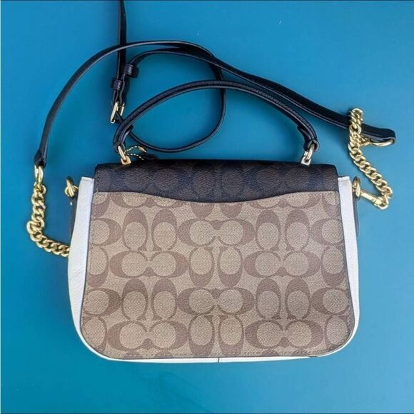 Coach Marlie Top Handle Satchel In Blocked Signature Canvas. C1563 - Picture 4 of 10